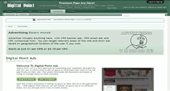 Desktop Screenshot of advertising.digitalpoint.com